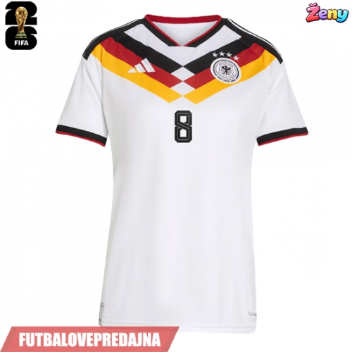 Lacne Ženy Futbalové dres Nemecko Leon Goretzka #8 MS 2026 Krátky Rukáv - Domáci